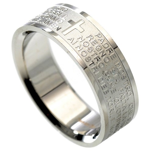 Anello preghiera uomo - preghiera, con