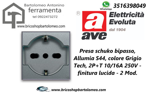Ave 443090 15ts presa schuko - ave,