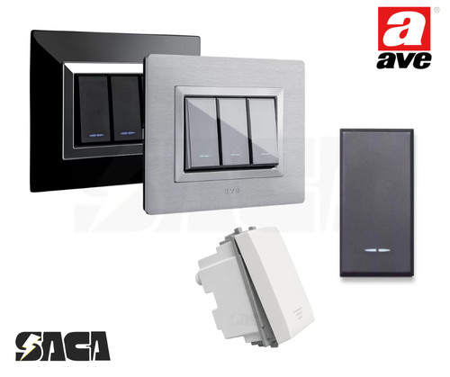 Pulsante ave 10a 250v beige - pulsante,