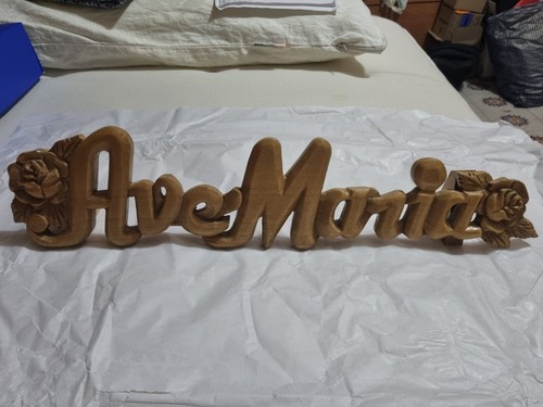 Scritta ave maria - scritta,