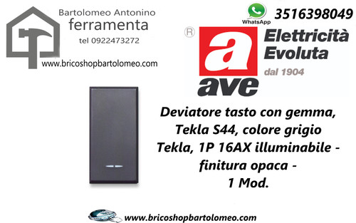 Deviatore 16a illuminabile ave - deviatore,